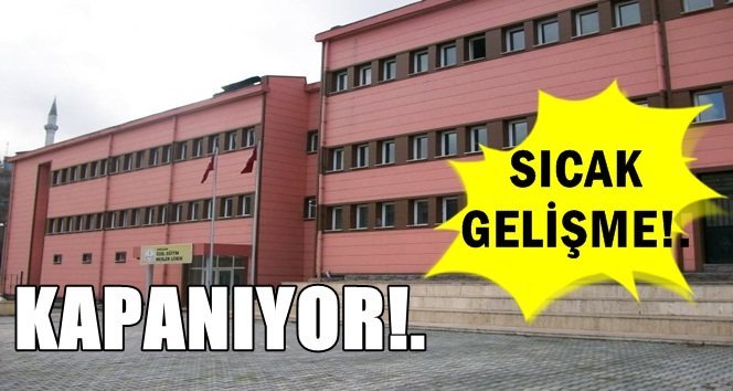 Üzücü haber! O okul kapanıyor!.