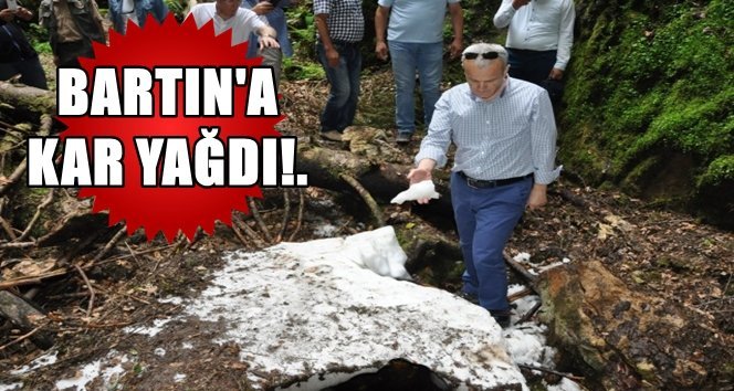 Bir doğa olayı!. Ağustos ayında kar!.