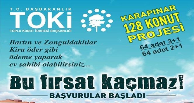 Kira öder gibi ev sahibi olmak için haydi…