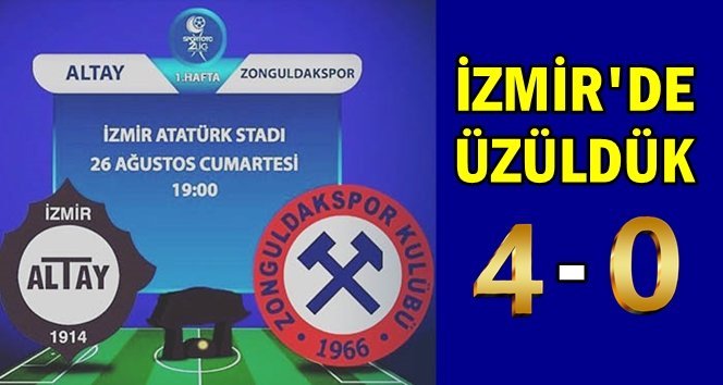 Zonguldakspor ilk maçını kaybetti…