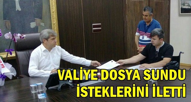 Engellilerin sorunlarını Vali Çınar’a aktardı