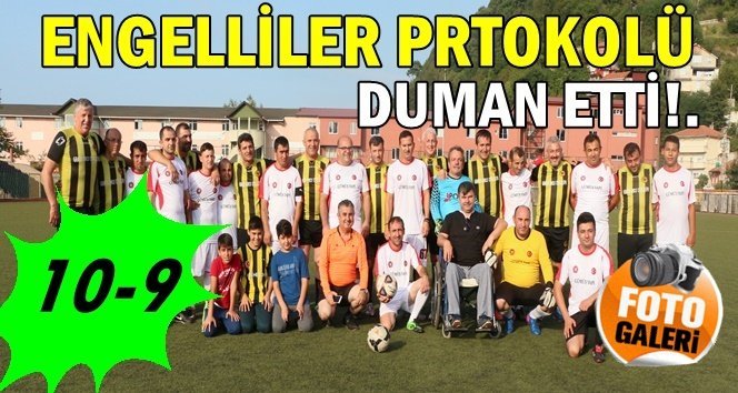 Efsane Ergün Penbeli engelliler takımından gol yağmuru