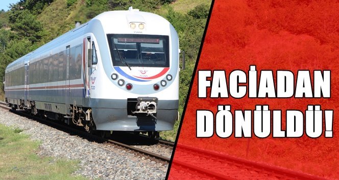Filyos treni faciadan döndü…