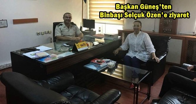 Başkan Güneş Çaycuma İlçe Jandarma Komutanı Özen’i ziyaret etti