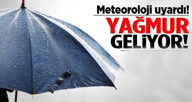 Meteorolojiden yağmur uyarısı…