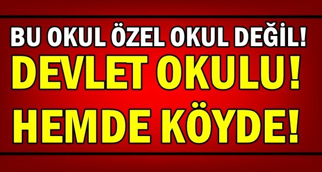 Zonguldak’ta parmakla gösterilecek okul!.