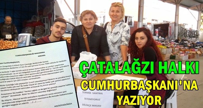 Termik santrala “Hayır” standı açtılar…