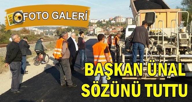 Filyos’a 2 kilometre sıcak asfalt başladı…