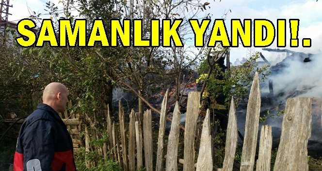 Yangın…Samanlık küle döndü…