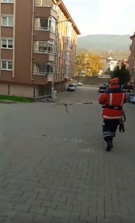 İtfaiyeden yılan operasyonu…Saniye saniye o anlar!.