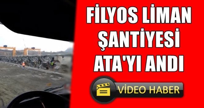 Liman şantiyesinde de hayat durdu…