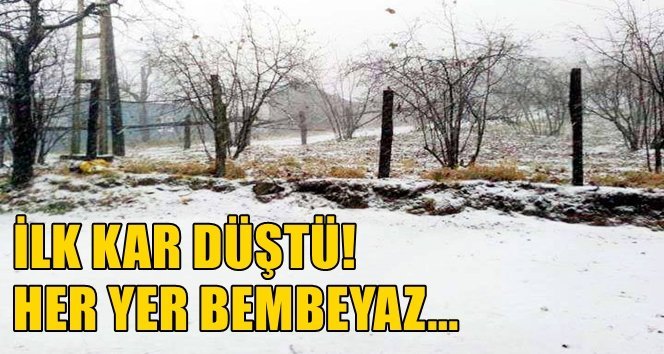 Meteoroloji uyardı, kar geldi…