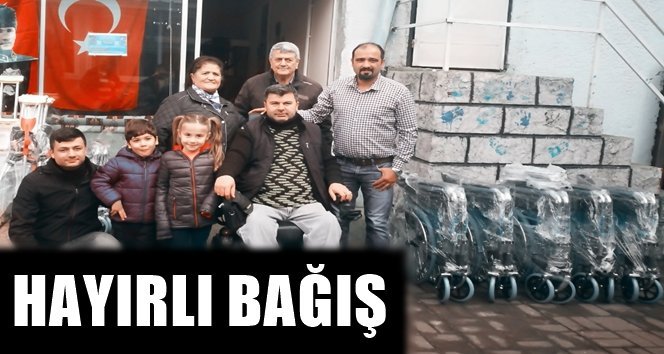 Hayırseverlerden engelliler derneğine…