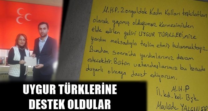 Asenalar Uygur Türklerine destek verdi…