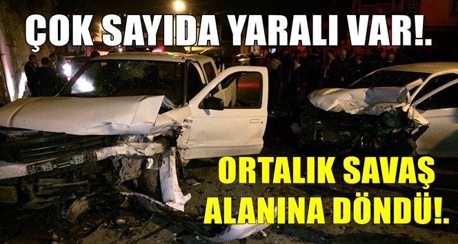 3 araç birbirine girdi!…