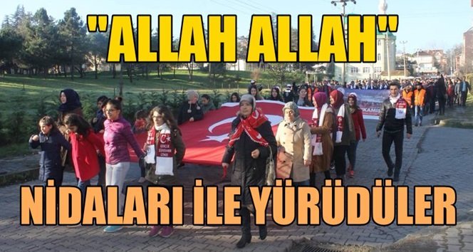 Çaycumalılar Sarıkamış Şehitleri için yürüdü…