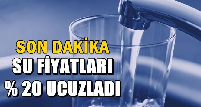 O ilçede su fiyatları ucuzladı…