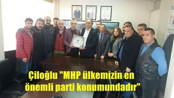 Çiloğlu ve yönetiminden MHP’ye ziyaret…