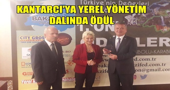Kantarcı, BAKZİFED tarafından ödüllendirildi…