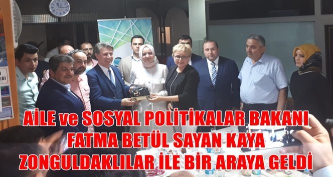 Bakan Kaya sahurda Zonguldaklılarla buluştu