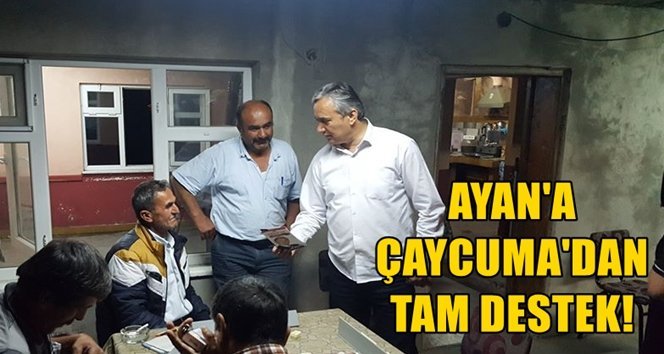 Ayan, seçim gezilerine devam ediyor