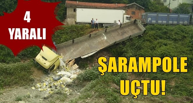 Trafik kazası; Yaralılar var!.