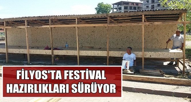 Festival stantları yapılmaya başlandı…