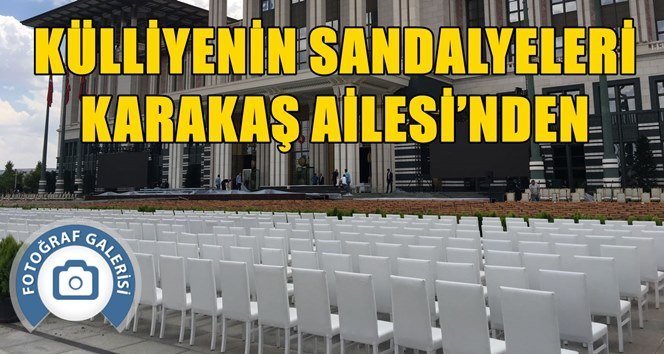 Külliye’ye Çaycuma’dan 5000 adet sandalye…