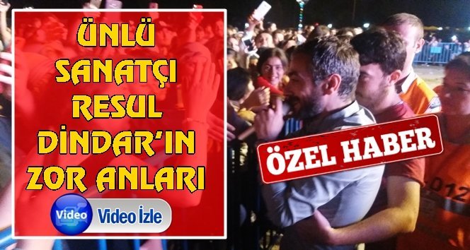 Dindar’a yapıştı, özel güvenlikler zor ayırdı…