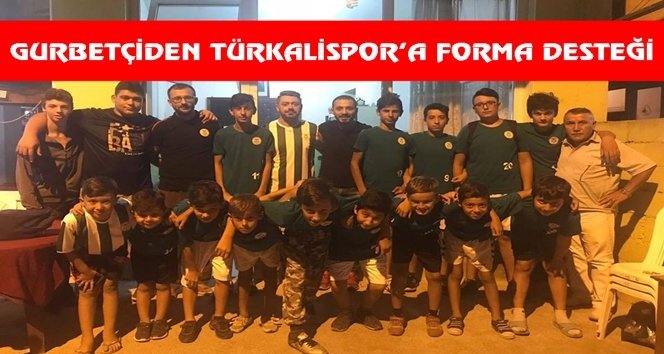 Türkali’li gurbetçiden spor’a destek…