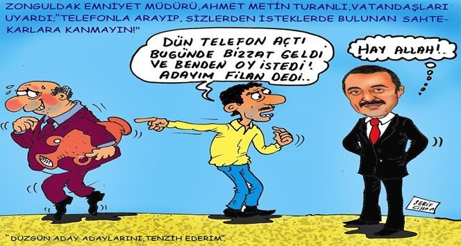 Şerif Cihan çizdi, ortalığı kırıp geçirdi