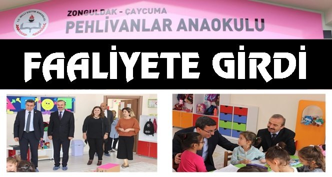 Minik öğrenciler için Çaycuma’ya anaokul kazandırıldı…