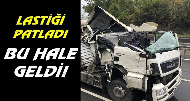 TIR’la TIR çarpıştı!.