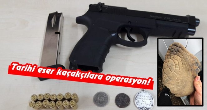 Tarihi eserleri satmaya çalışırken yakalandılar!…