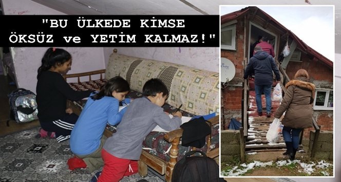 Polisler o aileye yardımda bulundu!.