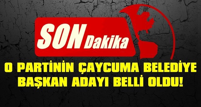Flaş gelişme…Belediye Başkan adayı belli oldu…