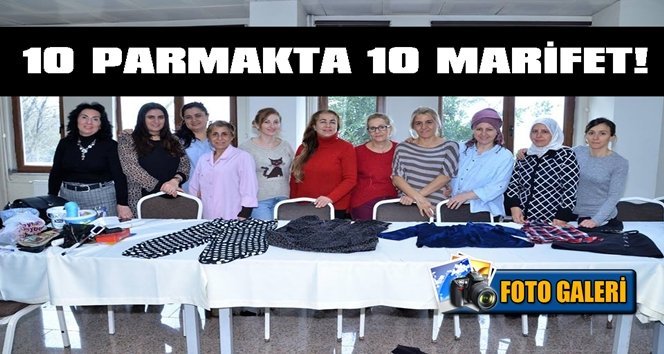 Orman personeli eşleri giyim kursuna başladı…