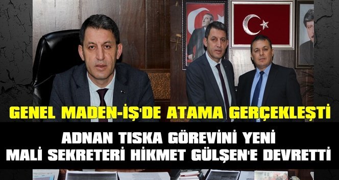 Gülşen GMİS Mali Sekreterliğine atandı…