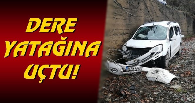 Kaygan yolda kontrolü kaybetti; 1 yaralı…