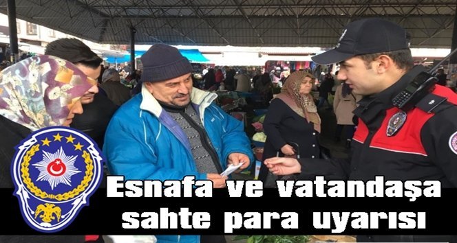 Sahte ve gerçek para vatandaşa gösterildi…