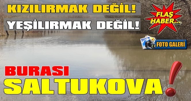 Dere taştı!. Köye giriş ve çıkışlar iptal…