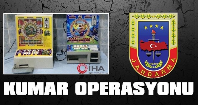 Jandarma’dan kumar operasyonu