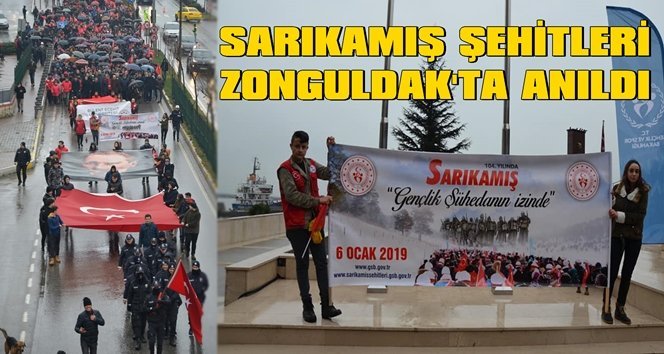 Zonguldaklılar Sarıkamış Şehitleri için yürüdüler…