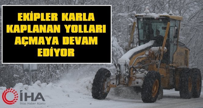 80 köy yolu ulaşıma kapandı…