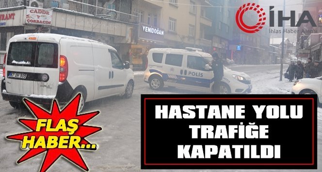 Ulaşım durdu, polis aracıyla anayol kapatıldı!.