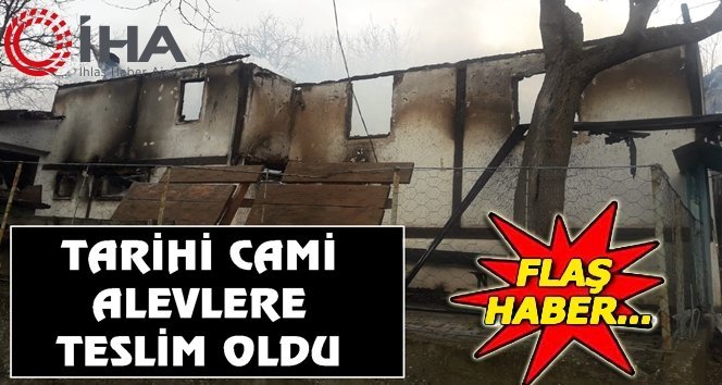 Cuma namazı sonrası yangın çıktı