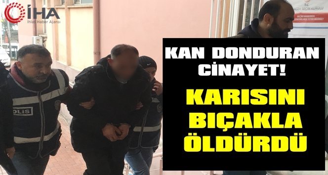 Karısını öldüren zanlı tutuklandı