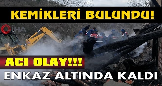 Yangında enkaz altında kaldı!.