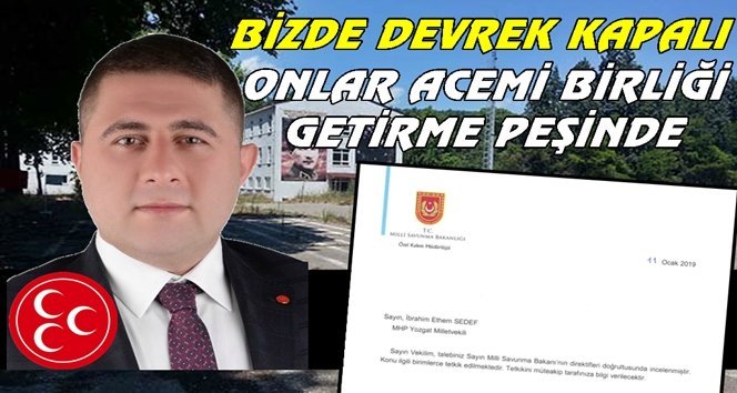 Yozgat Milletvekiline helal olsun, bizim vekillere haram olsun!