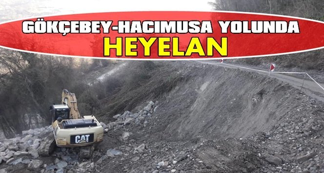 Gökçebey’de heyelan meydana geldi…